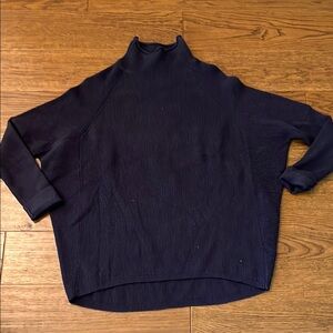 Elliott Lauren Blue Cowl Neck‎ Sweater with Oversized Fit